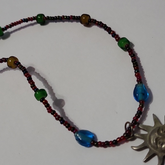 Multicolor sun necklace - Picture 4 of 6